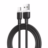 Дата кабель USB 2.0 AM to USB-C 1.0m 2.1A silicone black XO (NB208-TC-1-BK) - Image 1
