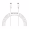 Дата кабель USB-C to USB-C 1.0m 100W white Baseus (CATYS-B02) - Image 1