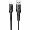 Дата кабель USB 2.0 AM to USB-C 1.0m 3A braided black SkyDolphin (USB-000583) - Image 1