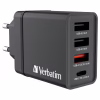 Зарядное устройство Verbatim USB 30W PD3.0 4-ports black (49700) - Image 1