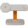 Зарядний пристрій Canyon wireless charger HEXAGON WCS-310 3in1 LightGrey/Orange (CNS-WCS310LGOR) - Image 1