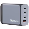 Зарядное устройство Verbatim GaN 240 W 4 ports (USB-C-140 W,USB-C-100 W,USB-C-65 W /USB-A -3.0) (32205) - Image 1