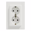 Розетка Schneider Electric ASFORA с заземлением двойная белая 16А (EPH9900121) - Image 1
