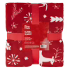 Плед ARDESTO Christmas Flannel 160х200см, 100% поліестер, олені, червоний (ART0126PB) - Image 1