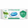 Вологі серветки Smile Antibacterial з соком подорожника 100 шт. (4823071636741/4823071656466) - Image 1