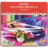Олівці кольорові Cool For School Premium, тригранні,, 24 кольори (CF15179) - Image 1
