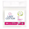 Ватні палички Lady Cotton в поліетиленовому пакеті 200 шт. (4820048487368) - Image 1