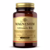 Мінерали Solgar Магній з вітаміном B6, Magnesium with Vitamin B6, 100 таблет (SOL01720) - Image 1