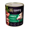 Консерви для собак Savory Dog Gourmand 4 види м'яса 800 г (4820232630402) - Image 1