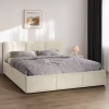 Кровать мягкая, MyBed Nela ,160х200, Бежевая ,с подъемным механизмом - Image 1