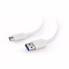 Дата кабель USB 3.0 AM to USB-C 0.5m Cablexpert (CCP-USB3-AMCM-W-0.5M) - Image 1