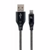 Дата кабель USB 2.0 AM to USB-C 2.0m Cablexpert (CC-USB2B-AMCM-2M-BW) - Image 1