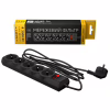 Мережевий фільтр живлення LogicPower LP-X5 PREMIUM, 3m black (9584) - Image 1