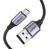 Дата кабель USB 2.0 AM to Micro 5P 2.0m US290 Aluminum Braid Black Ugreen (60148) - Image 1