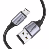 Дата кабель USB 2.0 AM to Micro 5P 2.0m US290 Aluminum Braid Black Ugreen (60148) - Image 1