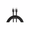 Дата кабель USB-C to USB-C 2.0m USB 3.1 3A grey-black Baseus (CATKLF-HG1) - Image 1