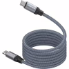 Дата кабель USB-C to USB-C 1.2m Promate (springy.grey) - Image 1