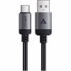 Дата кабель USB 2.0 AM to USB-C 1.2m 3.0A 18W aluminum alloy Black Acefast (6974316283782) - Image 1