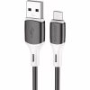 Дата кабель USB 2.0 AM to Micro 5P 1.0m 2.4A silicone BX79 black BOROFONE (6974443384765) - Image 1