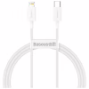 Дата кабель USB-C to Lightning 2.0m 20W white Baseus (CATLYS-C02) - Image 1