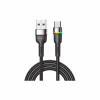 Дата кабель USB 2.0 AM to USB-C 2.0m 3A LED black Essager (EXCT-XCDA01) - Image 1