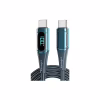 Дата кабель USB-C to USB-C 1.0m 100W Digital Display blue Essager (ES-XCTT1-YD03) - Image 1