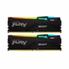 Модуль пам'яті для комп'ютера DDR5 16GB (2x8GB) 6000 MHz FURY Beast RGB Kingston Fury (ex.HyperX) (KF560C36BBEAK2-16) - Image 1
