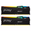 Модуль пам'яті для комп'ютера DDR5 64GB (2x32GB) 6000 MHz Beast RGB EXPO Kingston Fury (ex.HyperX) (KF560C30BBEAK2-64) - Image 1