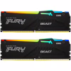 Модуль пам'яті для комп'ютера DDR5 32GB (2x16GB) 6000 MHz Beast RGB Kingston Fury (ex.HyperX) (KF560C36BBE2AK2-32) - Image 1