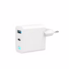 Зарядний пристрій Gembird 1хUSB-A (QC3.0 18W) + 1xType-C (PD 65W) white (TA-UC-PDQC65L-W-01) - Image 1