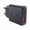 Зарядний пристрій Acefast 2xUSB 30W (USB-C+USB-A) Gan A69 ultra-thin Fast Charger Black (6974316282709) - Image 1
