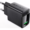 Зарядний пристрій Acefast USB-A 20W + Type-C cable A90 Fast Charger Black (6974316280064) - Image 1