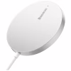 Зарядний пристрій Baseus Simple Mini3 Magnetic Wireless Charger 15W Silver (CCJJ040012) - Image 1