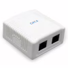 Комп'ютерна розетка Cablexpert RJ45x2 FTP, cat.6 (NCAC-2F6-01) - Image 1