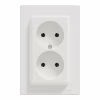 Розетка Schneider Electric ASFORA без заземлення подвійна біла (EPH9700121) - Image 1