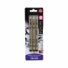 Лайнер Sakura Набор Pigma Micron 2 шт (0.1/0.5) + 1 линер-кисть Pigma Brush Черный, в блистере (8712079441685) - Image 1