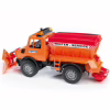 Спецтехніка Bruder вантажівка MB Unimog 1:16 Жовтогарячий (02572) - Image 1