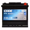 Аккумулятор автомобильный EXIDE START-STOP EFB 55A (EL550) - Image 1