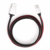 Дата кабель USB 2.0 AM to USB-C 1.0m pu leather black Vinga (VCPDCTCLS1BK) - Image 1