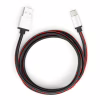 Дата кабель USB 2.0 AM to USB-C 1.0m pu leather black Vinga (VCPDCTCLS1BK) - Image 1