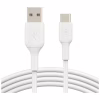 Дата кабель USB 2.0 AM to USB-C 1.0m PVC white Belkin (CAB001BT1MWH) - Image 1