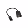 Перехідник OTG USB 2.0 AF to Micro 5P 0.16m Lapara (LA-UAFM-OTG black) - Image 1