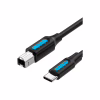 Кабель для принтера USB-C 2.0 to BM 2.0m 2.4А 480Mbps Vention (CQUBH) - Image 1