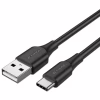 Дата кабель USB 2.0 AM to USB-C 3.0m 3.0A (18W) PVC black Vention (CTHBI) - Image 1