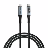 Дата кабель USB-C to USB-C 1.2m with display 240W black Verbatim (31849) - Image 1