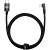 Дата кабель USB-C to Lightning 1.0m 20W 90° corner black Baseus (CAVP000201) - Image 1