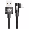 Дата кабель USB 2.0 AM to Lightning 2.0m 1.5A 90° corner black Baseus (CALMVP-A01) - Image 1