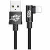 Дата кабель USB 2.0 AM to Lightning 2.0m 1.5A 90° corner black Baseus (CALMVP-A01) - Image 1