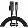 Дата кабель USB 2.0 AM to Lightning 2.0m 2.4A black Baseus (CALWJ-A01) - Image 1