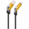 Дата кабель USB-C + USB A to USB-C + Lightning XO (NB283-CAI.gray) - Image 1